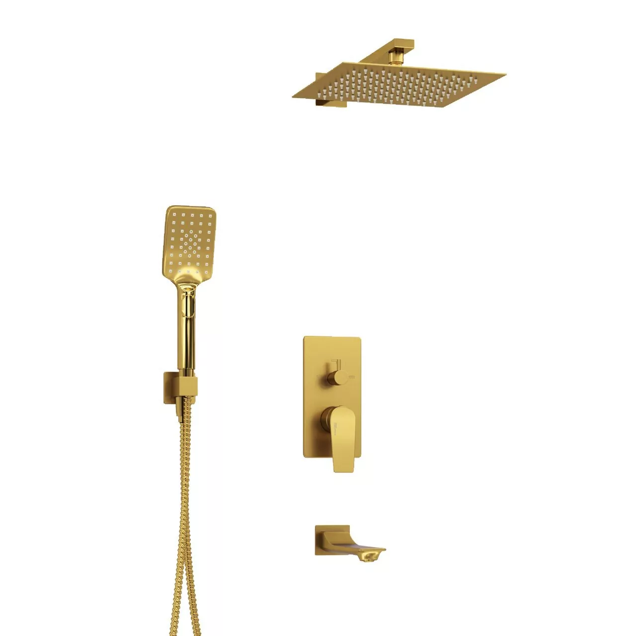 Душевой комплект WasserKraft A175571 матовое золото