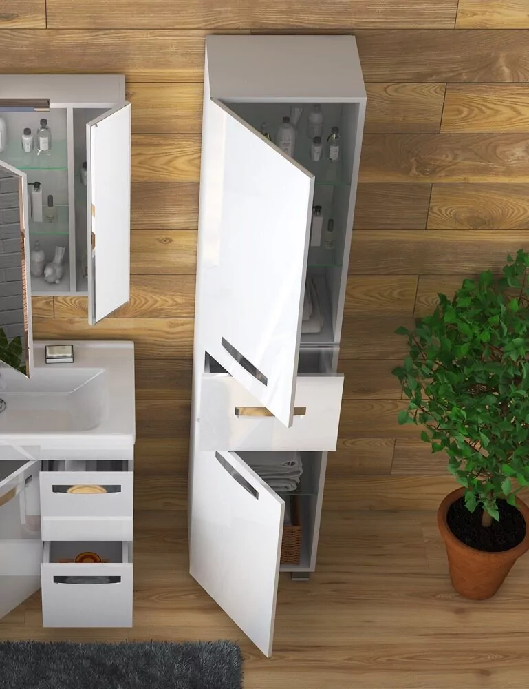 Пенал напольный Vigo Plaza 40 L/R, белый