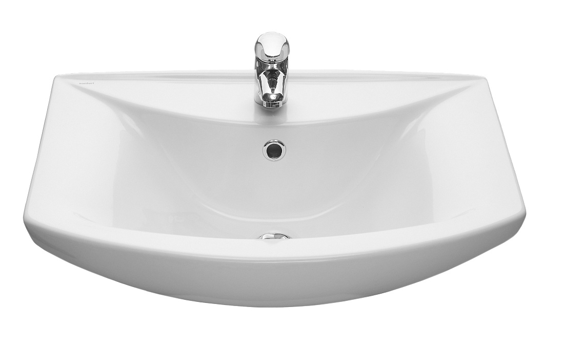 Тумба с раковиной Francesca Доминго 60 напольная, 2 двери, белая