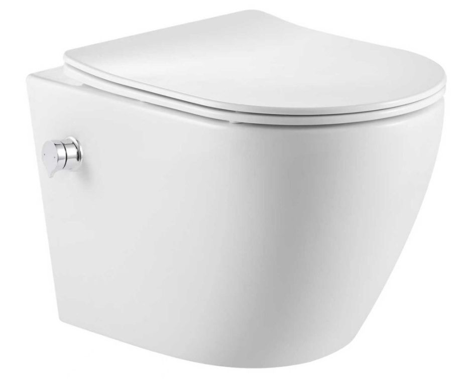 Унитаз IBERICA BLANCA BILBAO ALTO BIDE IB.BLA.234.1B1B подвесной, безободковый, Tornado, белый