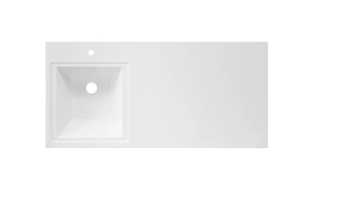 Тумба c раковиной Bellezza Олиссия 100 L напольная с 2 ящика белая