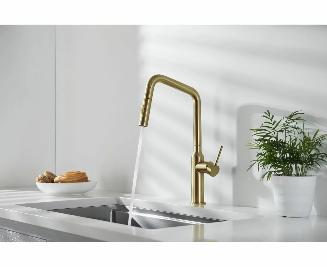 Смеситель для кухни Timo Saona 2386/17FL матовое золото