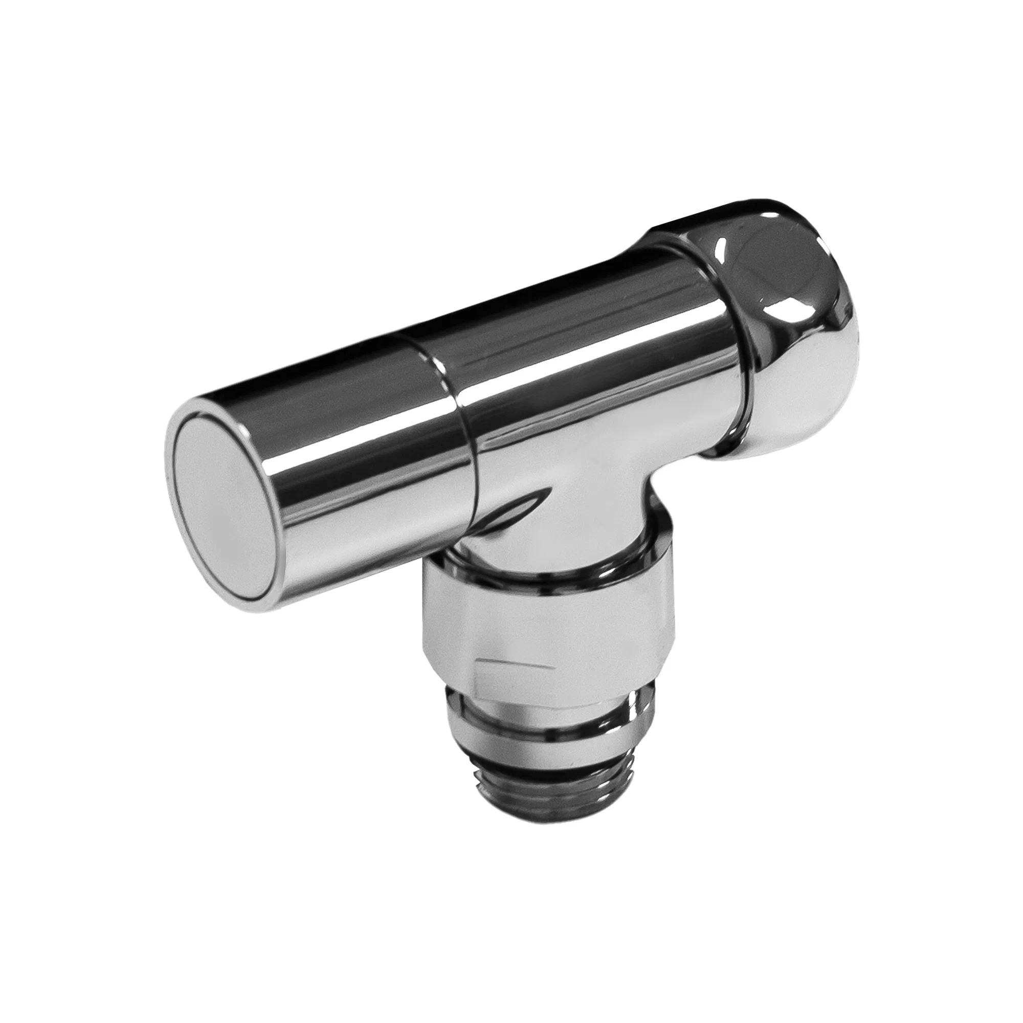 Кран для полотенцесушителя / вентиль угловой Energy, 1/2'' - 3/4'', цвет хром, ручка круг - 2 шт.