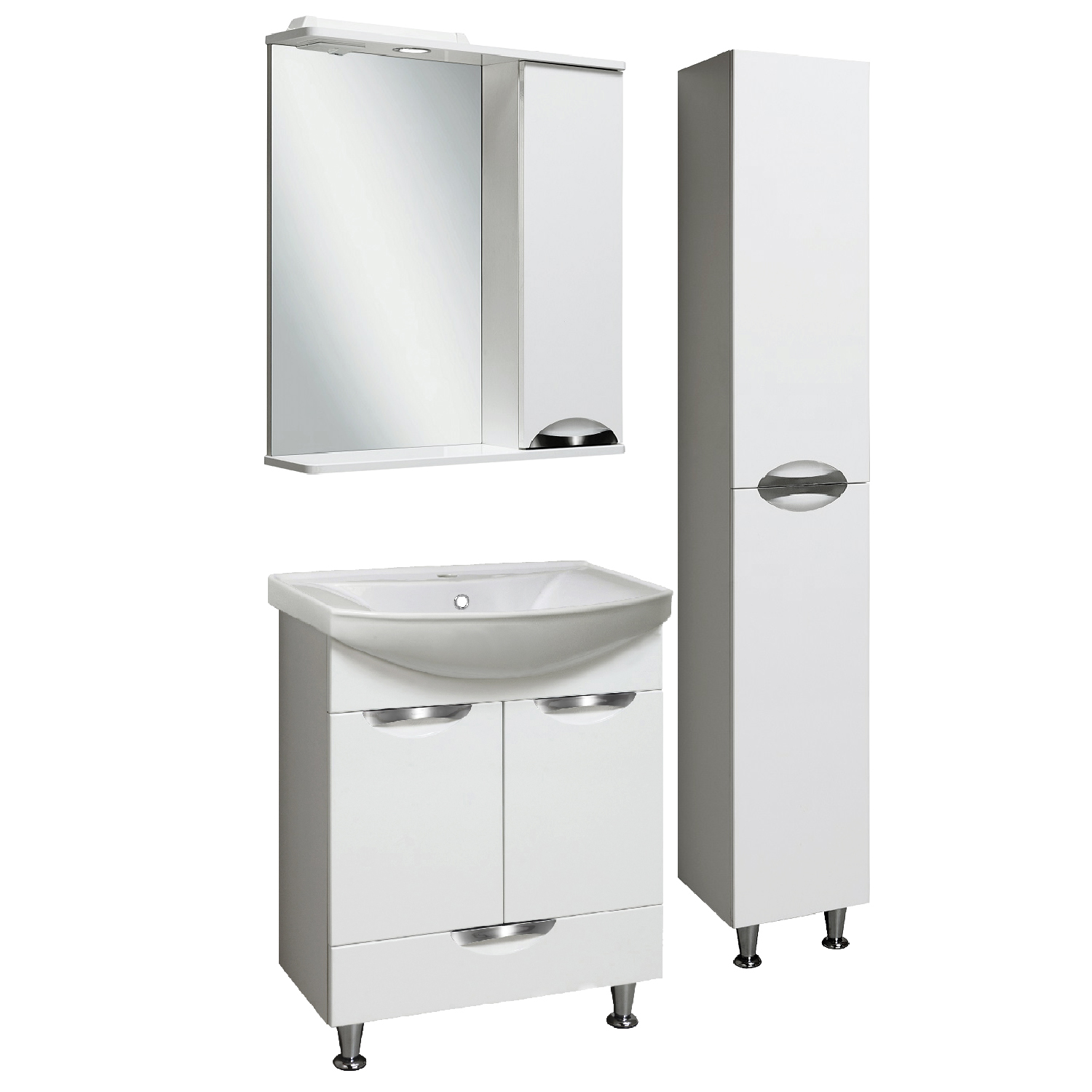 Пенал Runo Барселона 30 напольный, универсальный, белый