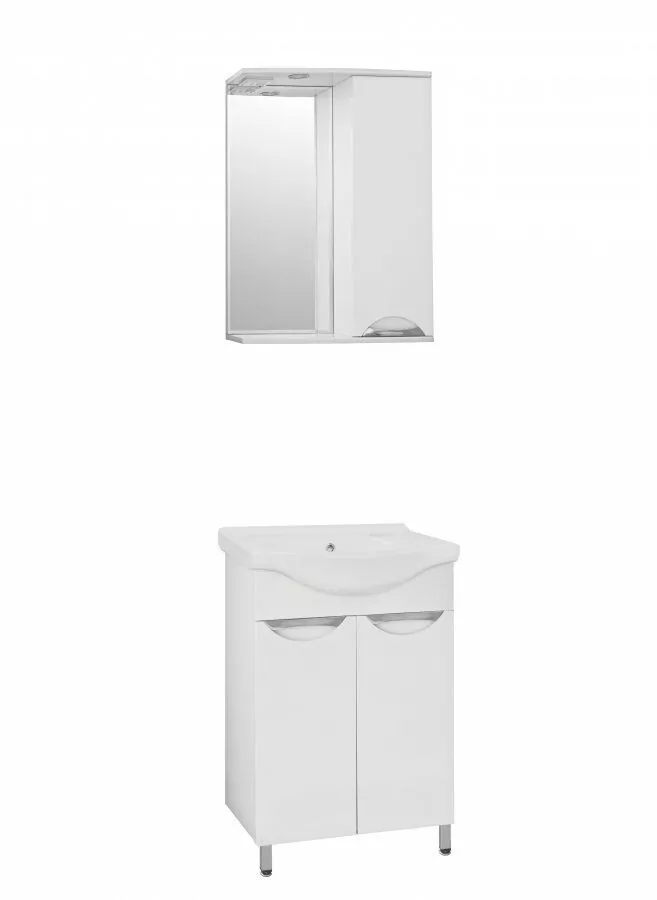 Мебель для ванной Style Line Жасмин 60 комплект, напольный, белый