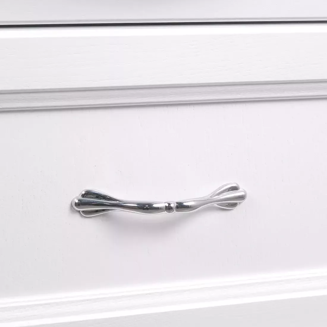 Тумба напольная ValenHouse Эллина 65/2 с раковиной Классик 65, 2 ящика, белый, хром