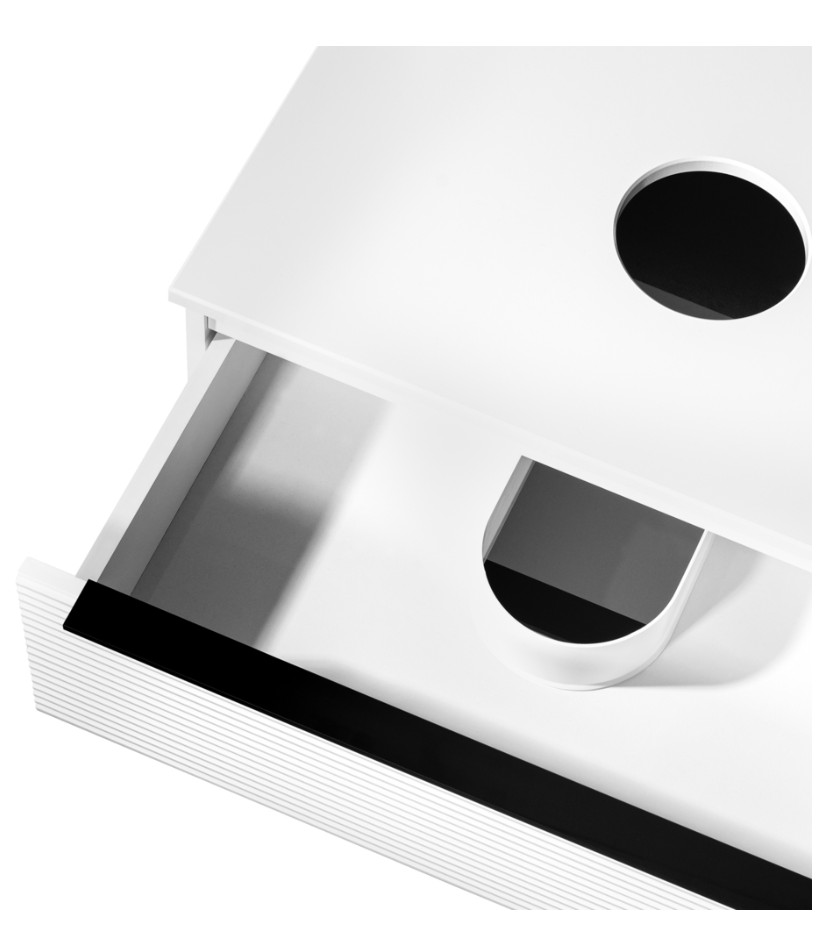 Тумба подвесная Runo Орлеан 70 с раковиной PALLA (D41), белый