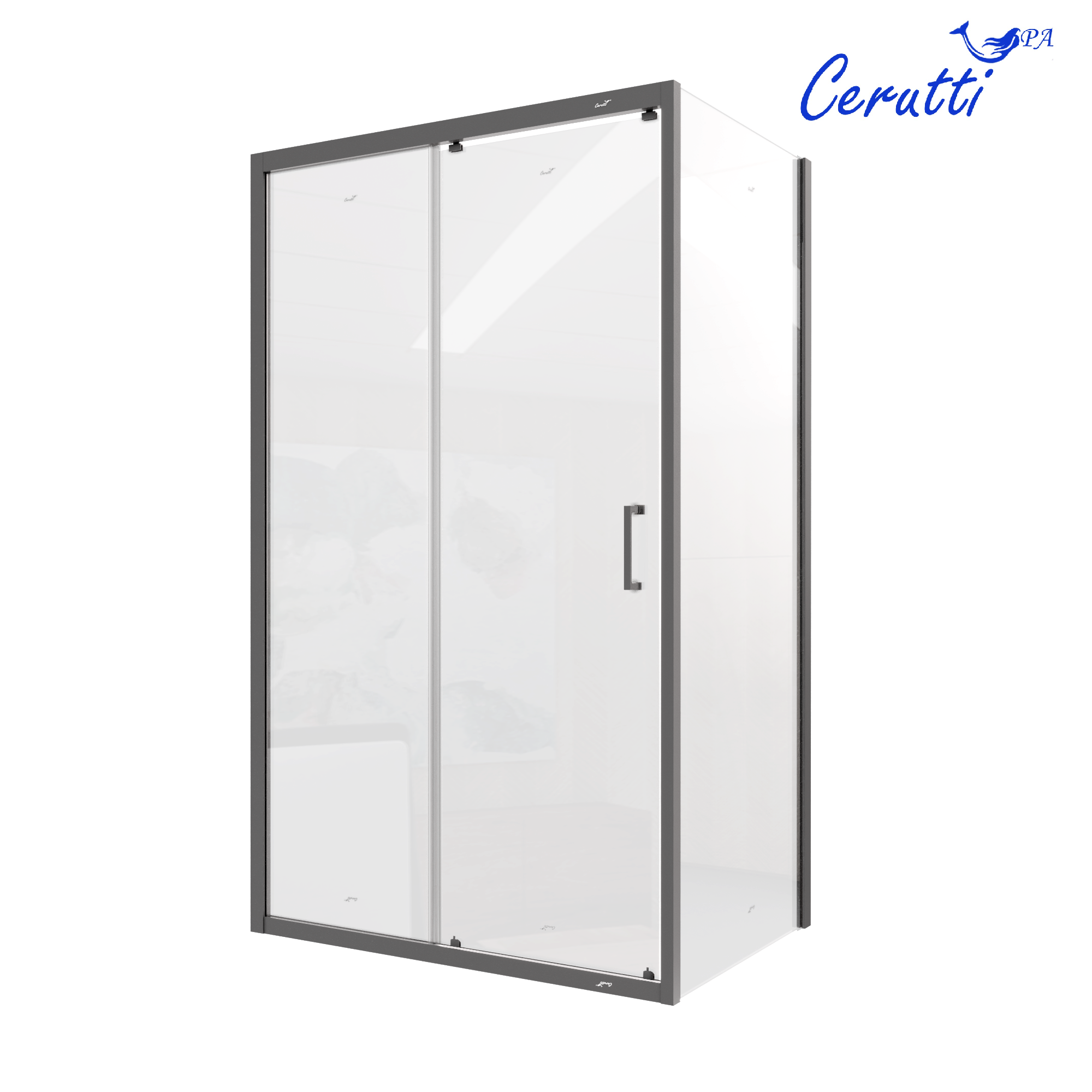 Душевой уголок Cerutti Spa GLORIA120B без поддона (80x120x195)