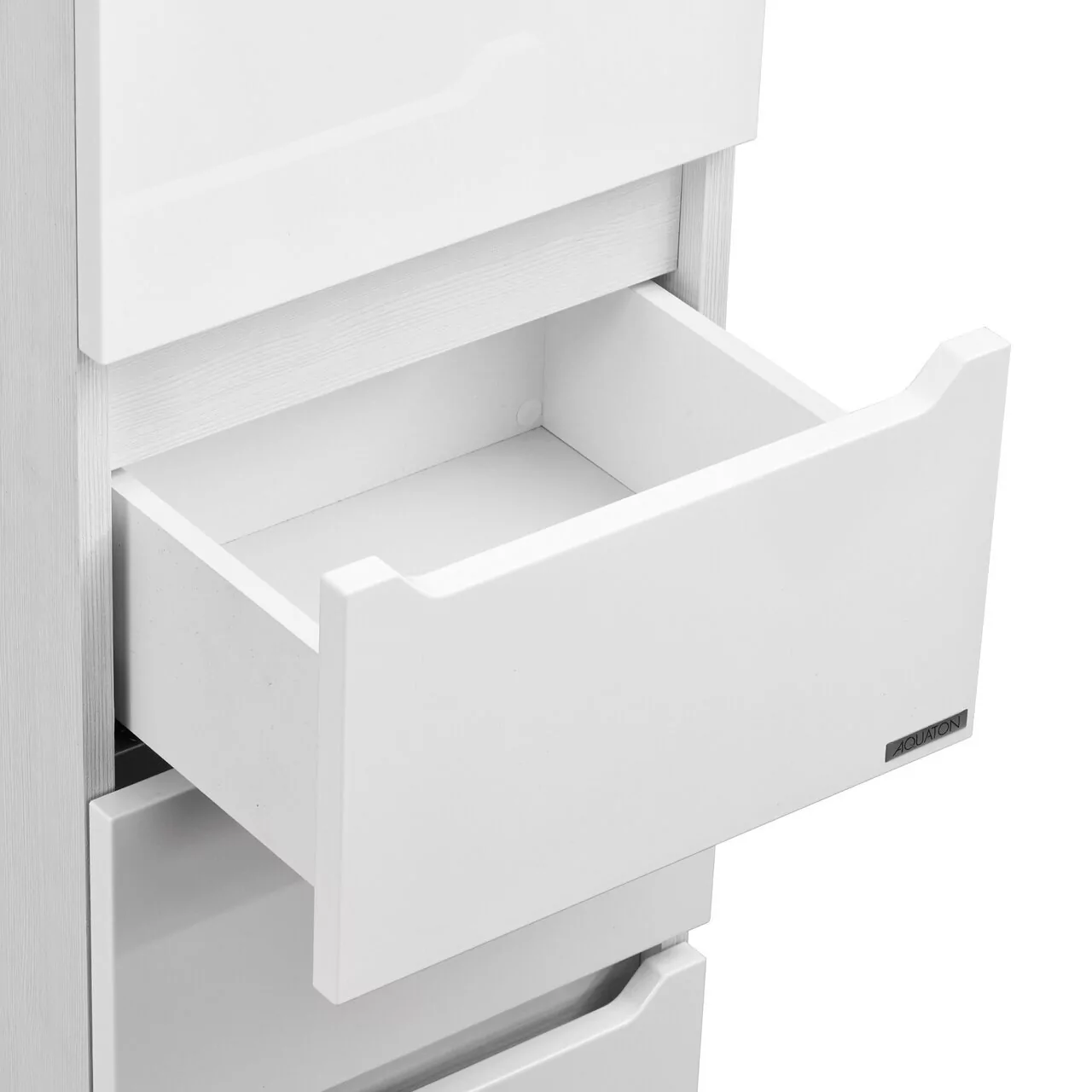 Пенал напольный Aquaton Дакота 34 L/R с корзиной, белый