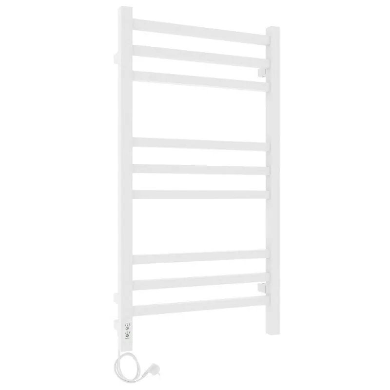 Полотенцесушитель электрический Laris Астор ЧК П9 350х700 с терморегулятором, левый, белый матовый