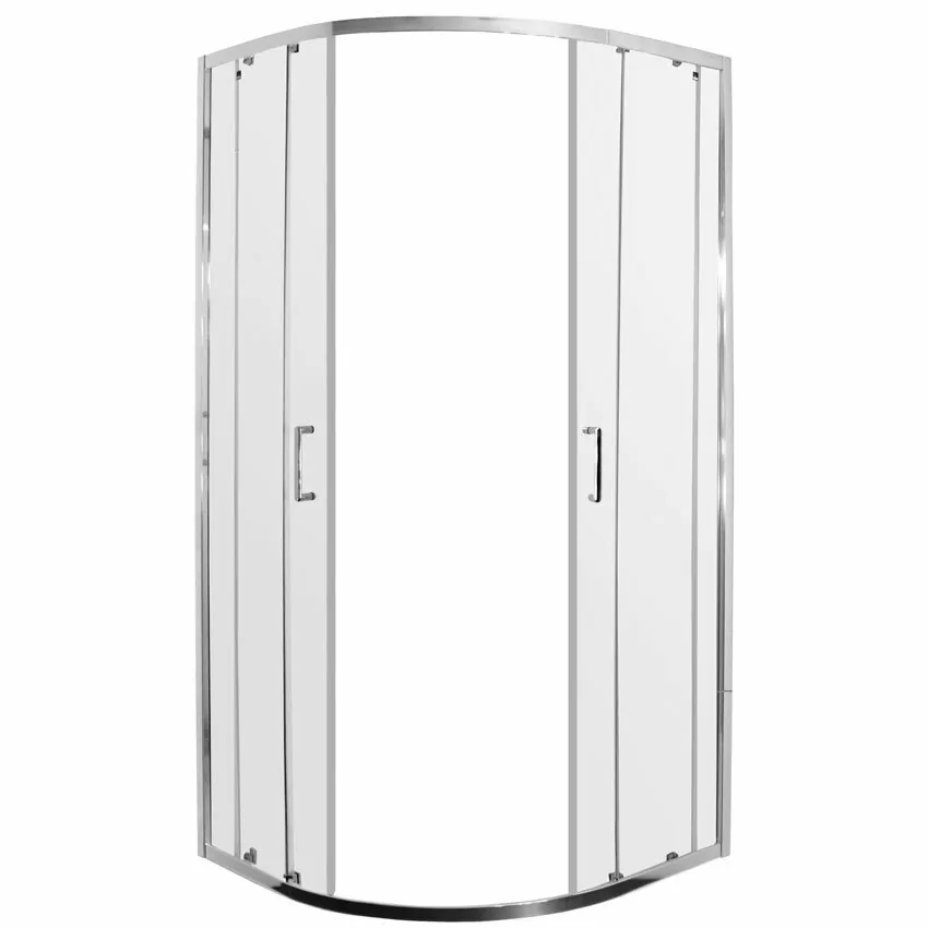 Душевой уголок Timo Altti 609 Clean Glass прозрачный 90х90 полукруглый 1/4, без поддона, хром