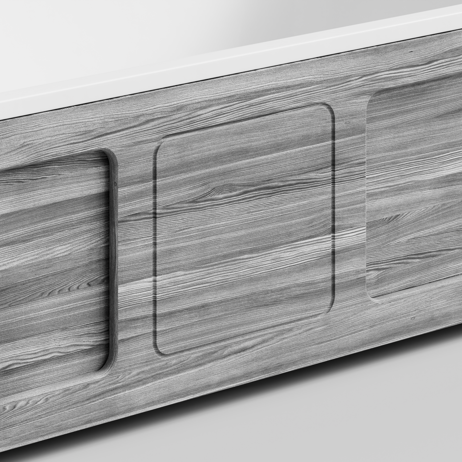 Экран под ванну Vod-ok Хит 180 раздвижной Лиственница структурная контрастно-серая