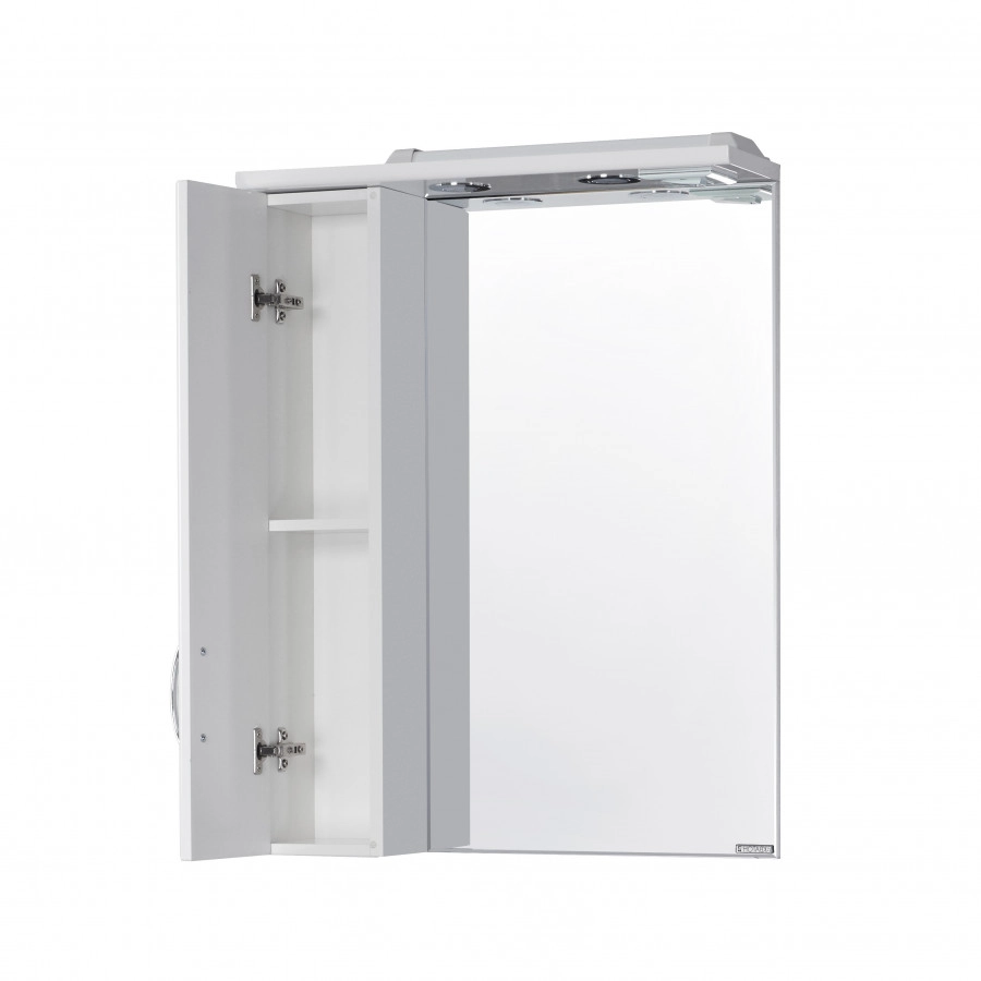 Зеркало со шкафчиком Aquaton Онда 55 L белый