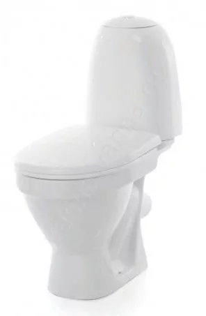 Унитаз Sanita Виктория Стандарт, напольный, компакт, с косым выпуском, белый