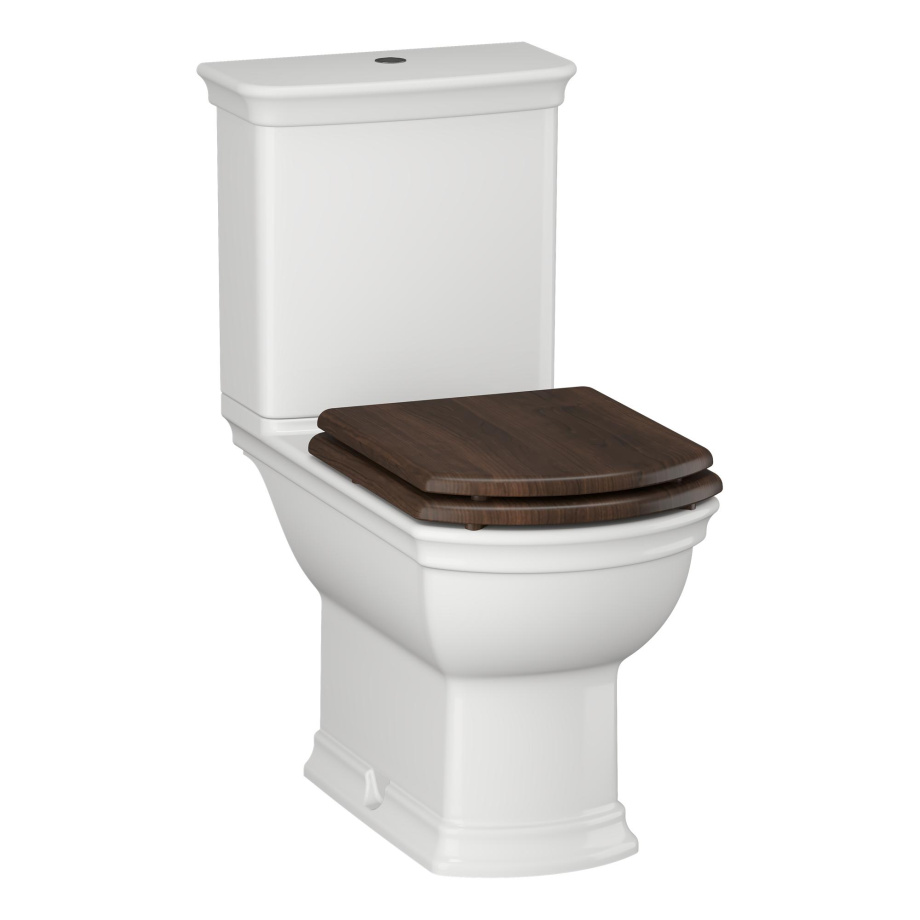 Унитаз-компакт Opadiris Риспекто OS239722A белый, антикварный орех