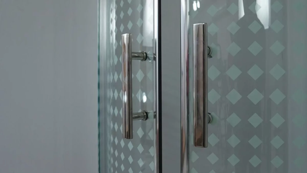 Душевой уголок Timo TL-9002 Romb Glass прозрачный 90х90 квадратный, с низким поддоном, хром от магазина Vanna-Vanna.ru!