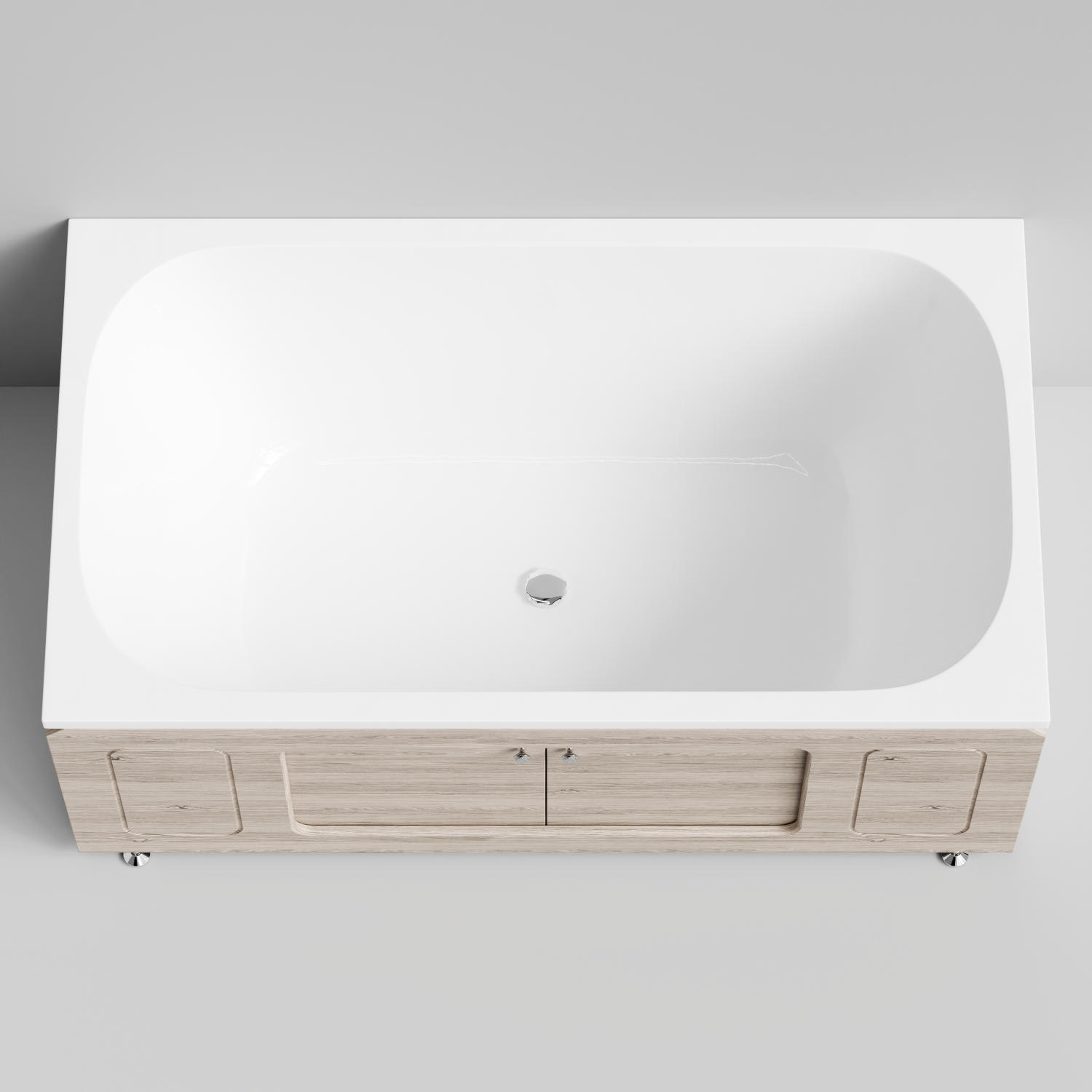 Экран под ванну Vod-ok Лидер 150 раздвижной Дубослив ореховый светлый