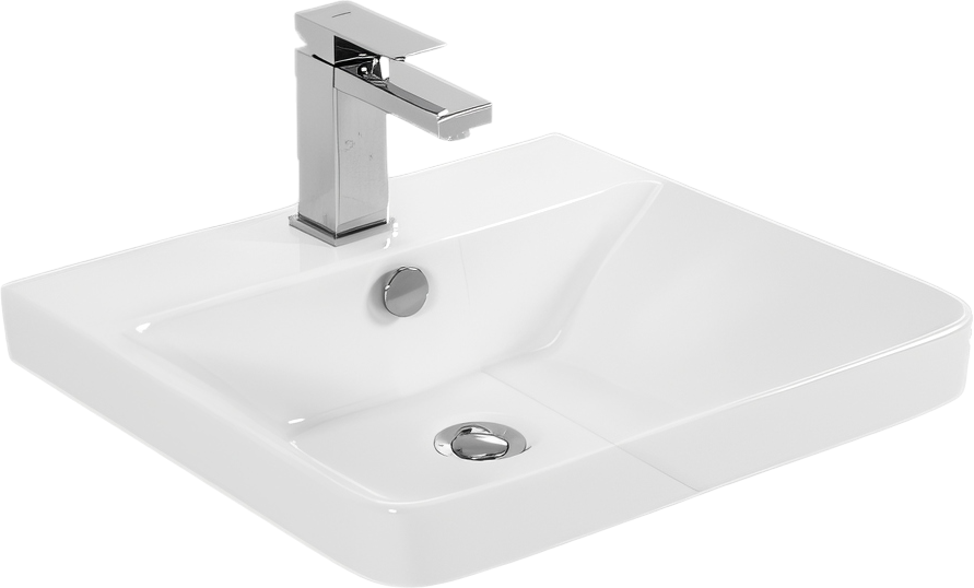 Тумба с раковиной напольная Dreja Luxury Plus 50 см, белый