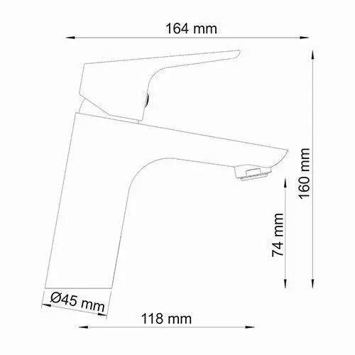 Смеситель для раковины WasserKraft Lippe 4503 хром