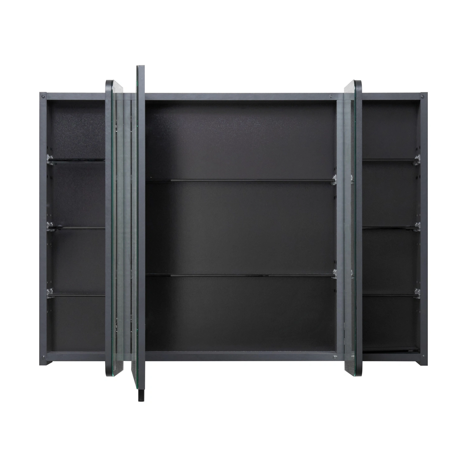 Зеркало-шкаф Aquaton Ар-Деко 105 Серый Кобальт