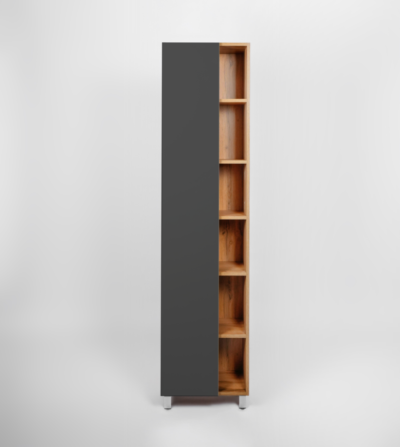 Пенал напольный Viant Бостон 45 L/R графит/дуб вотан