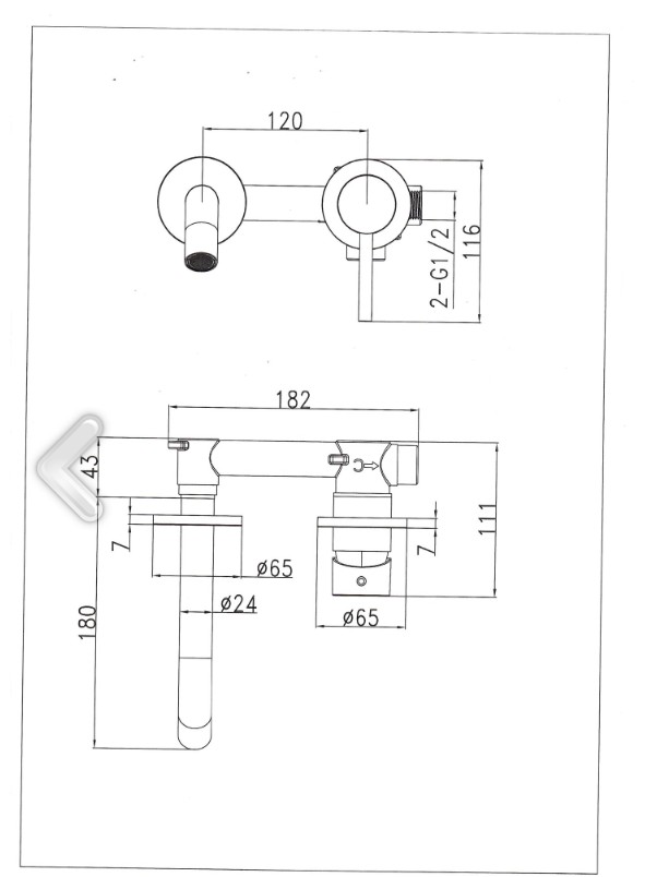 Смеситель для раковины SantiLine SL-9005 хром