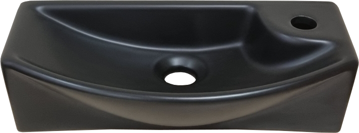 Раковина SantiLine SL-2013LMB накладная, черный матовый