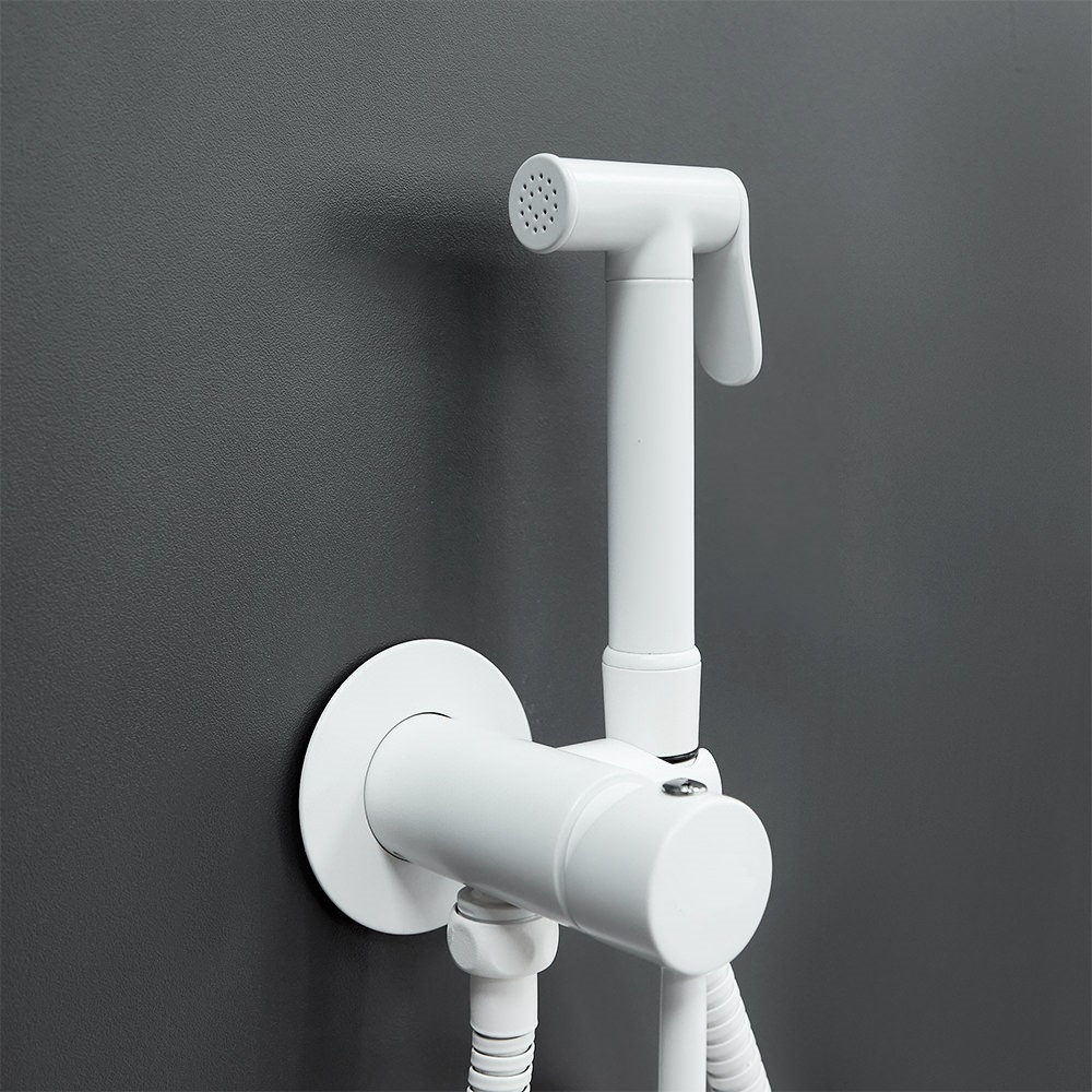 Смеситель с гигиеническим душем BochMann BRAIES W CK-P07W белый