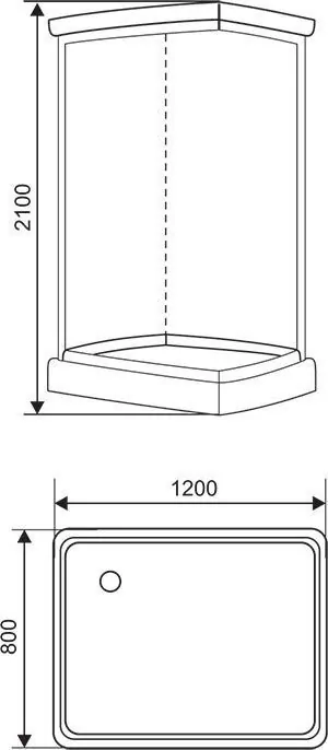 Душевая кабина Arcus S-48 120x80