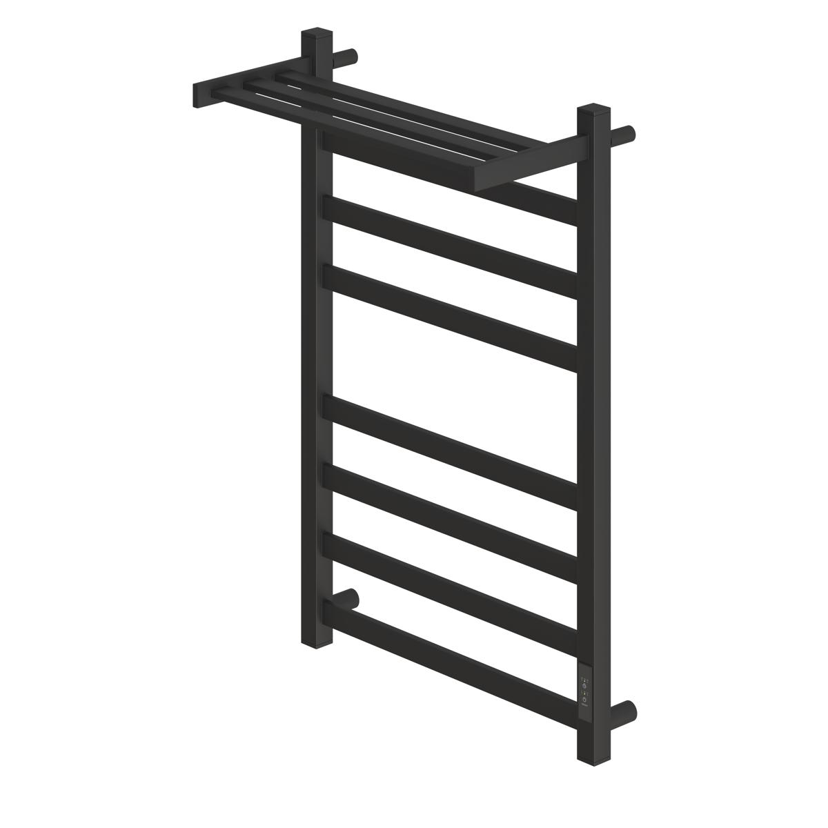 Полотенцесушитель электрический APEXTERMO Terra TR01185BM 800x500 с полкой, черный матовый