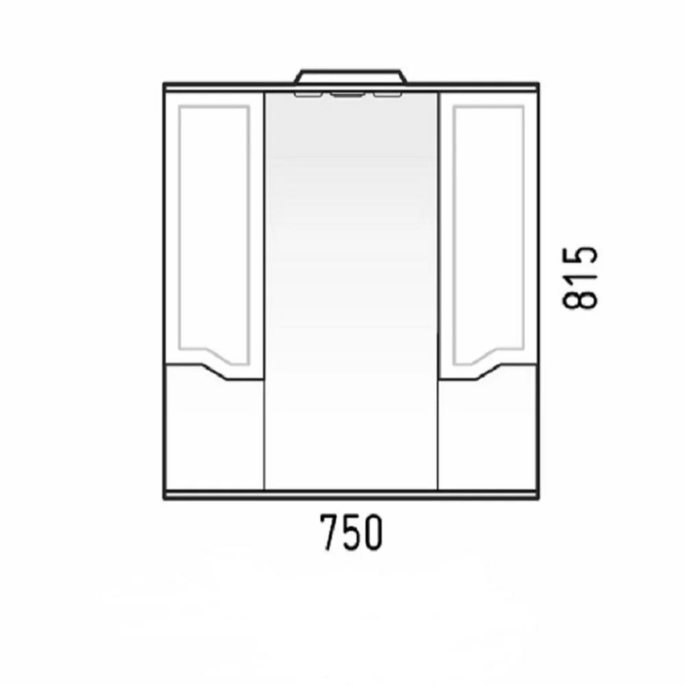 Зеркало-шкаф Corozo Мирра 75/С свет, белый