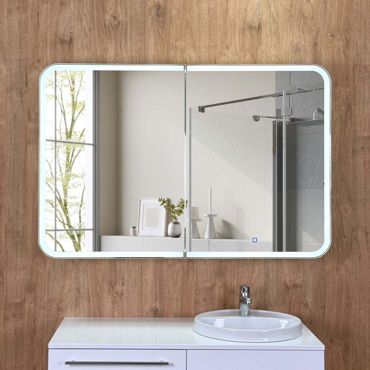 Шкаф зеркальный Alavann "Cosmetic Light 120"