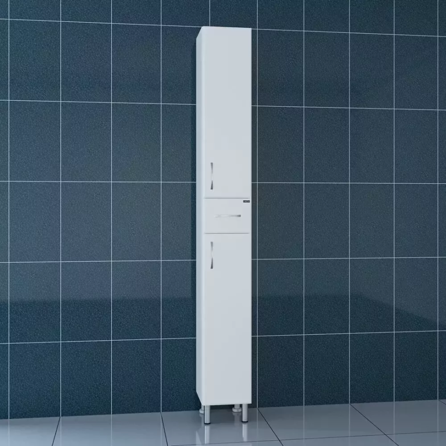 Пенал Санта Стандарт 24 R напольный, белый