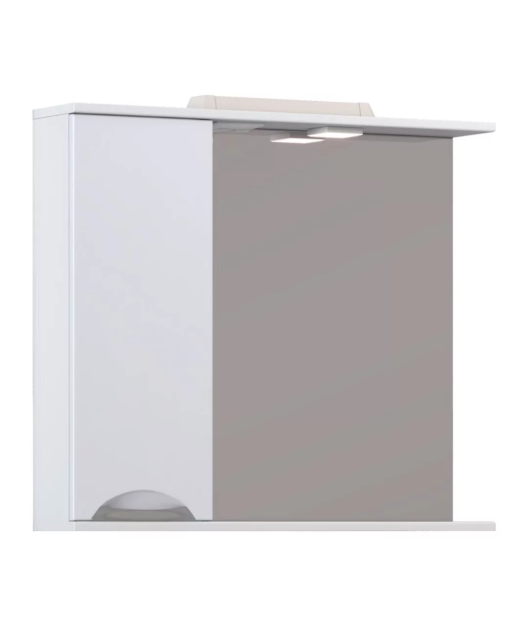 Зеркало с шкафчиком Vigo Callao 80 L, свет, белый