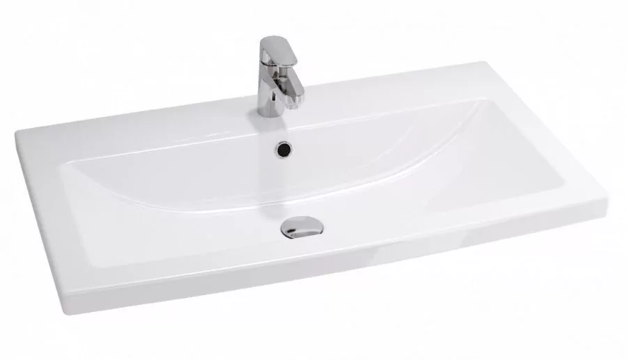 Тумба c раковиной Bellezza Пегас 80 подвесная, 2 ящика, белая