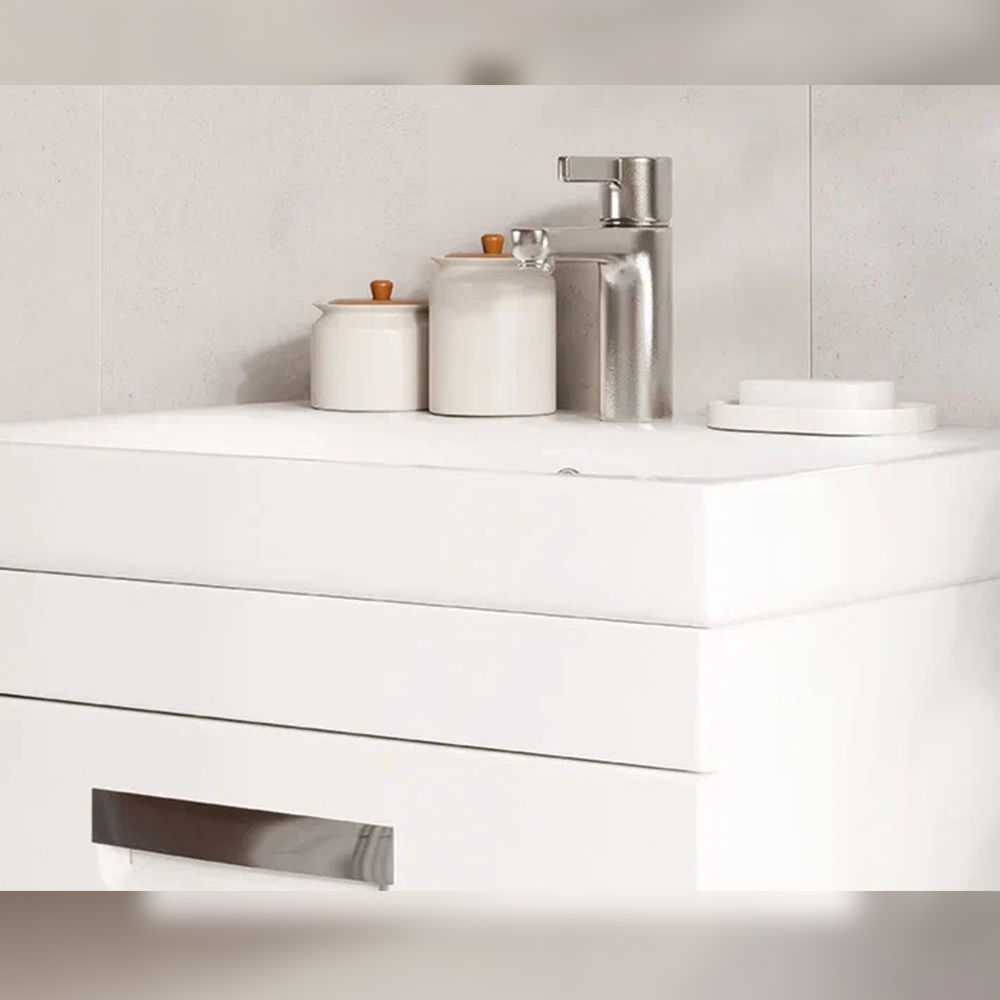 Тумба с раковиной подвесная Velvex Estea tp.EST.MOD.60.1Y, 60 см