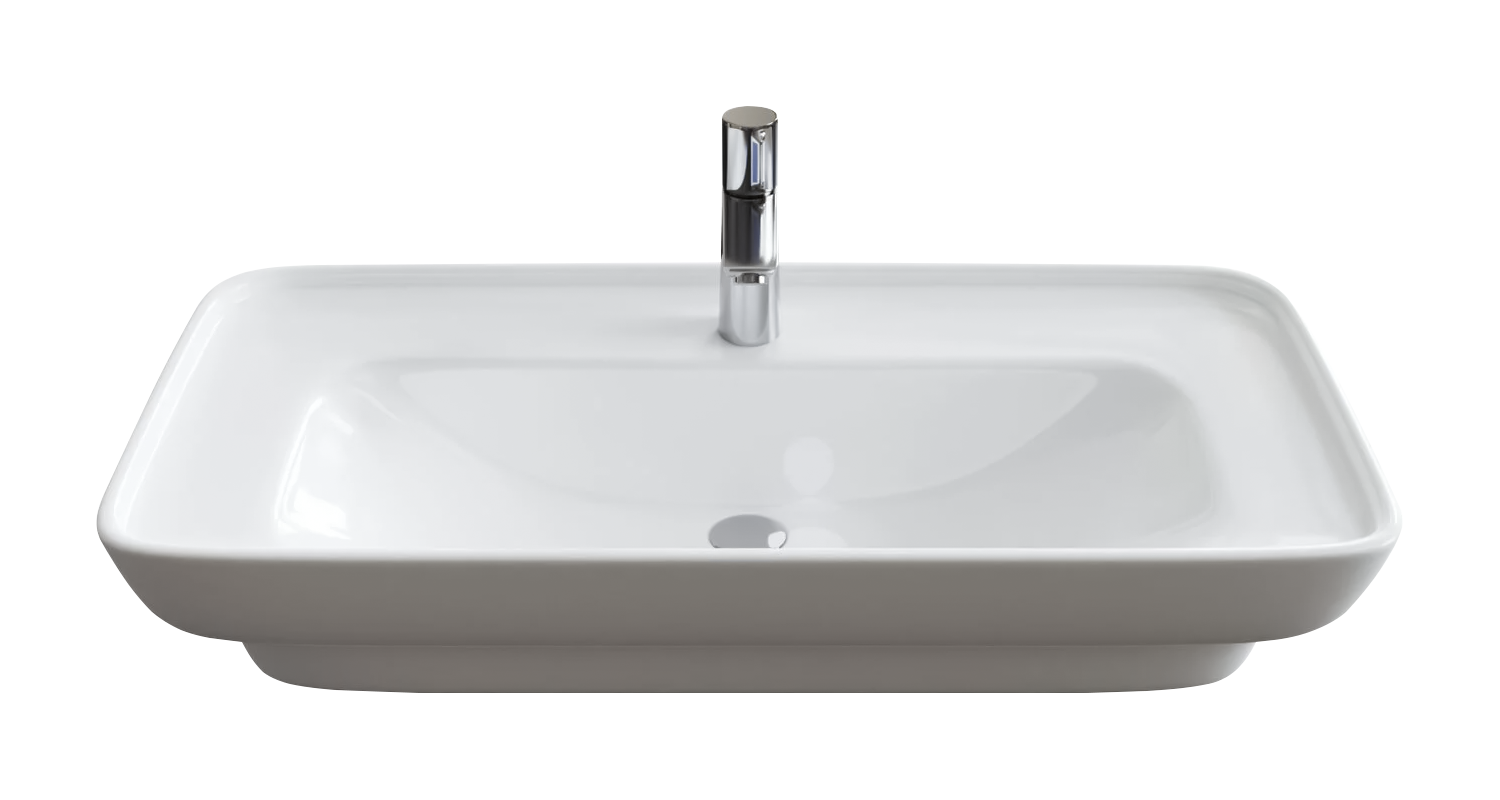 Тумба с раковиной Brevita Savoy 90 подвесная, белый