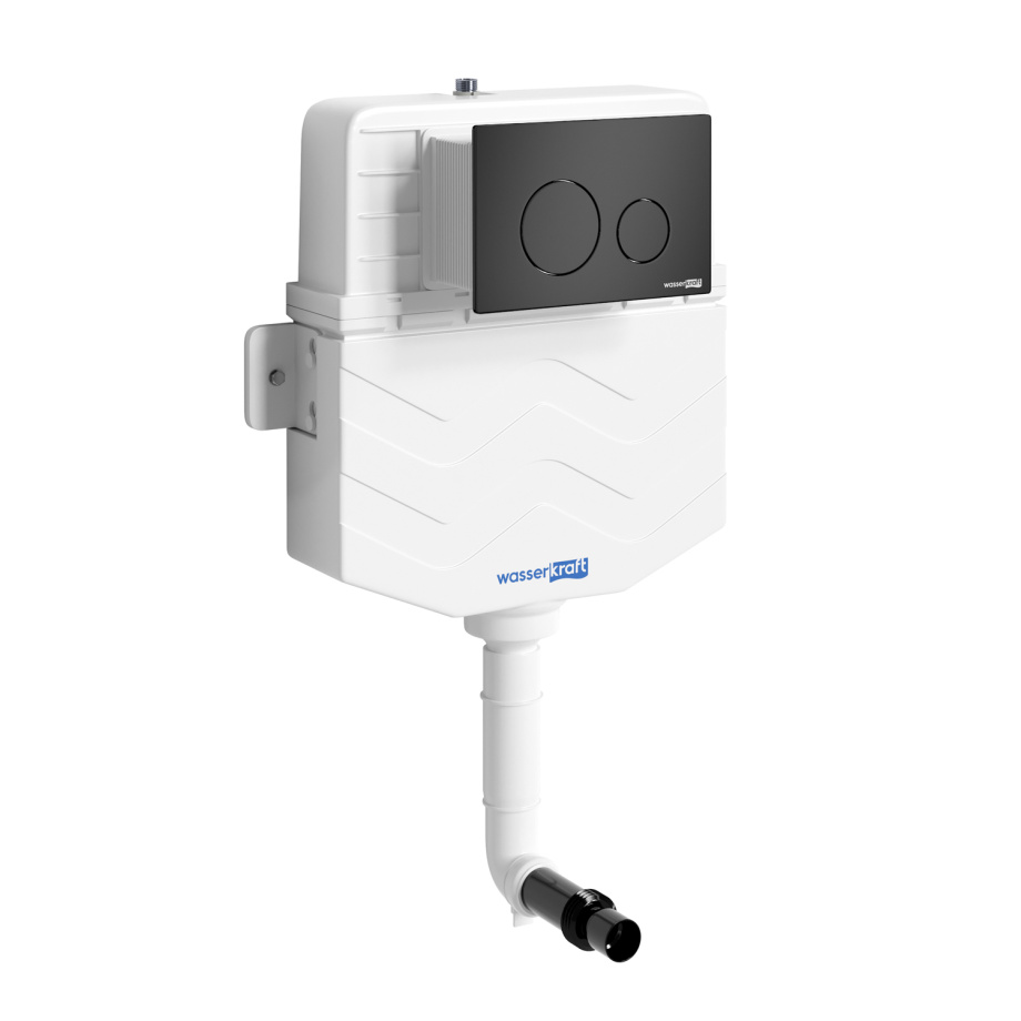 Смывной бачок WasserKraft Aller 10TLT.031.ME.MB02 скрытого монтажа, с кнопкой черный матовый