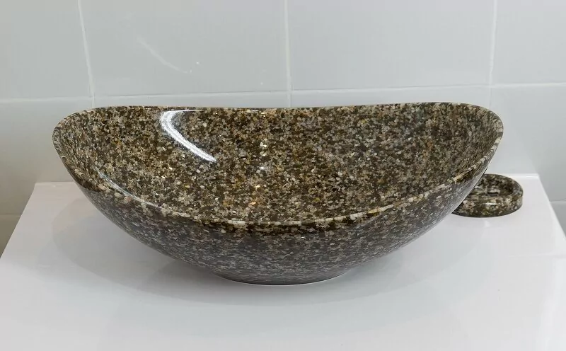 Раковина Stella Polar Орион 58 Люкс stone коричневый камень