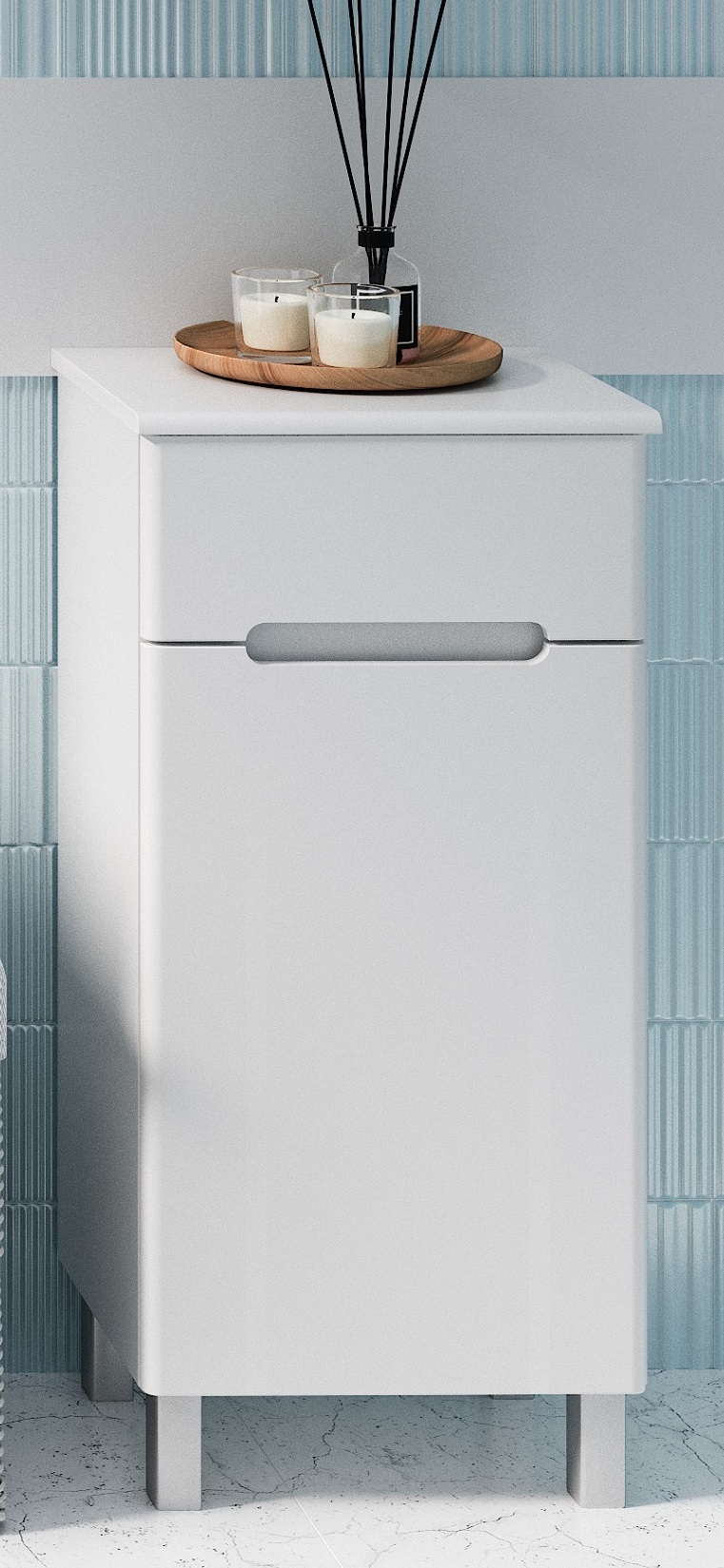 Тумба-комод Runo Парма 40 R, белый