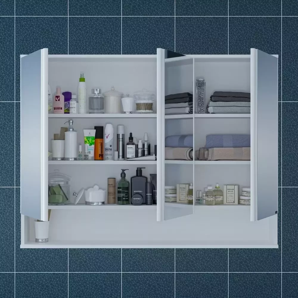 Зеркало-шкаф Санта Вегас 120 белый