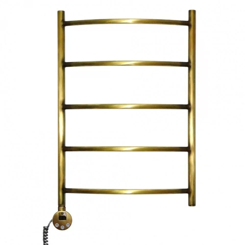 Полотенцесушитель электрический Domoterm Калипсо П5 500x500 EL левый, античная бронза