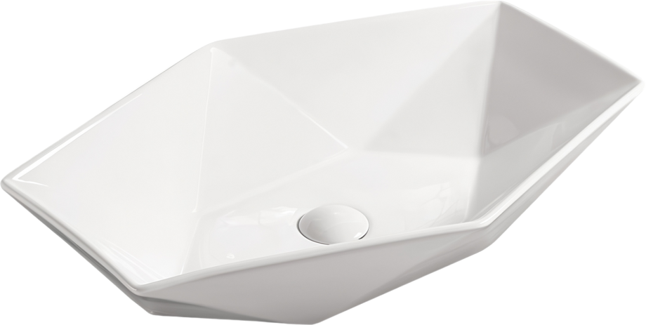 Раковина SantiLine SL-1059 накладная, белая