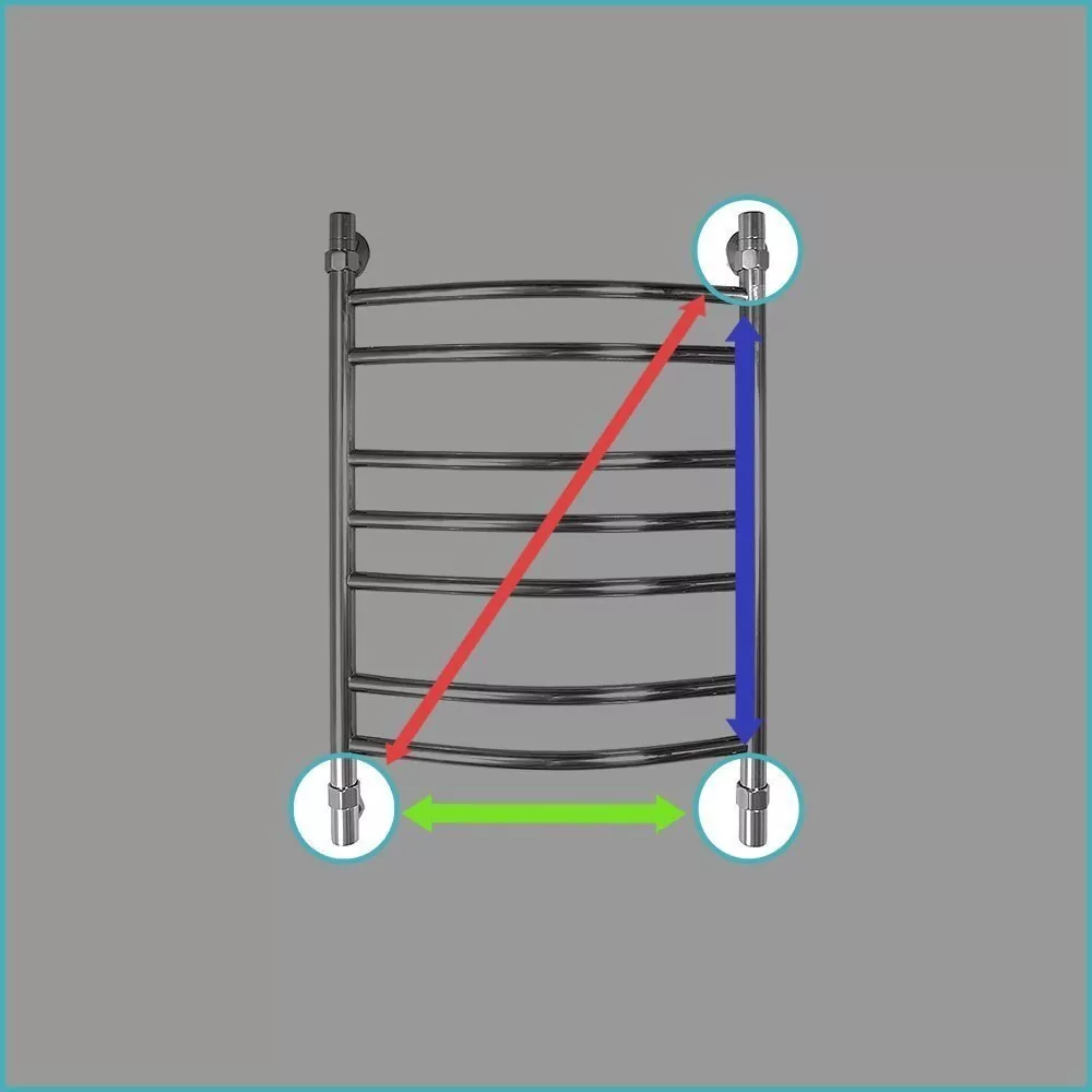 Полотенцесушитель водяной Energy Prestige 600x400 хром
