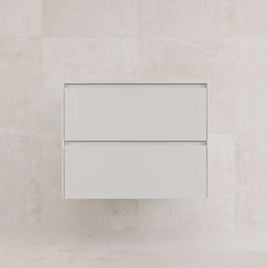 Тумба подвесная Style Line Лима 70 с раковиной Line 70, 2 ящика, белый матовый