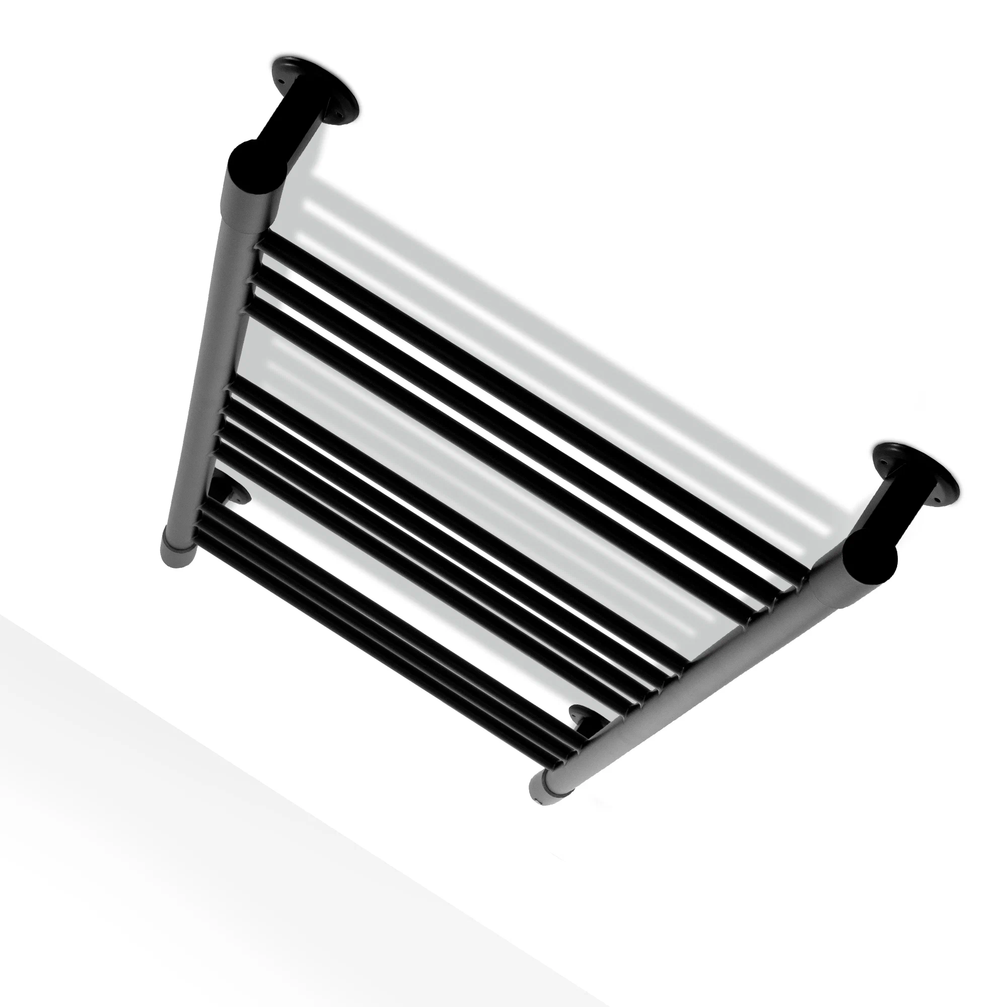 Полотенцесушитель электрический Energy Ergo2 P 1050x500 черный матовый, лесенка прямая, скрытое/наружное подключение