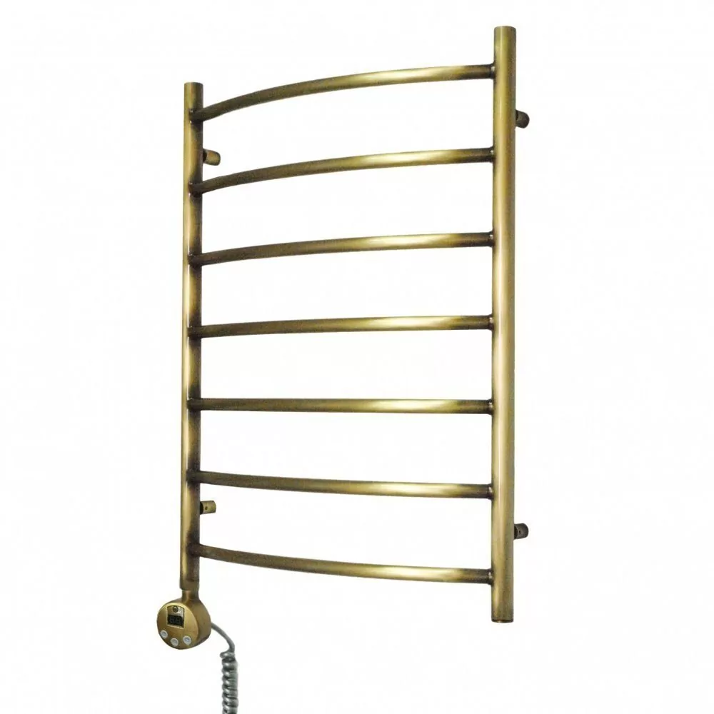 Полотенцесушитель электрический Domoterm Калипсо П7 500x700 EL левый, античная бронза