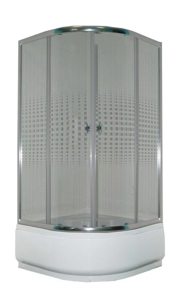 Душевой уголок Parly Z9011 полукруглый 1/4, с высоким поддоном, прозрачное стекло, хром