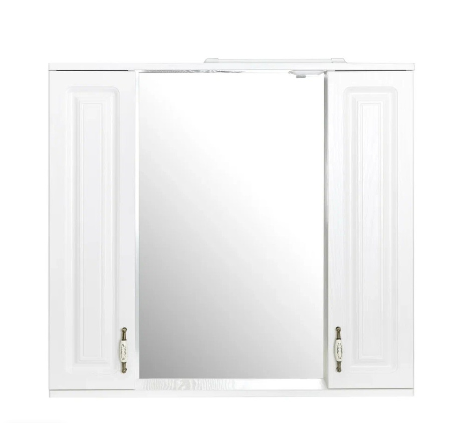 Зеркало-шкаф Stella Polar Кармела 85/С, ольха белый