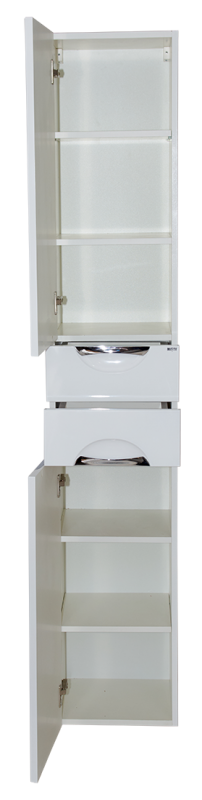 Пенал Misty Орхидея 35 напольный, L, белый